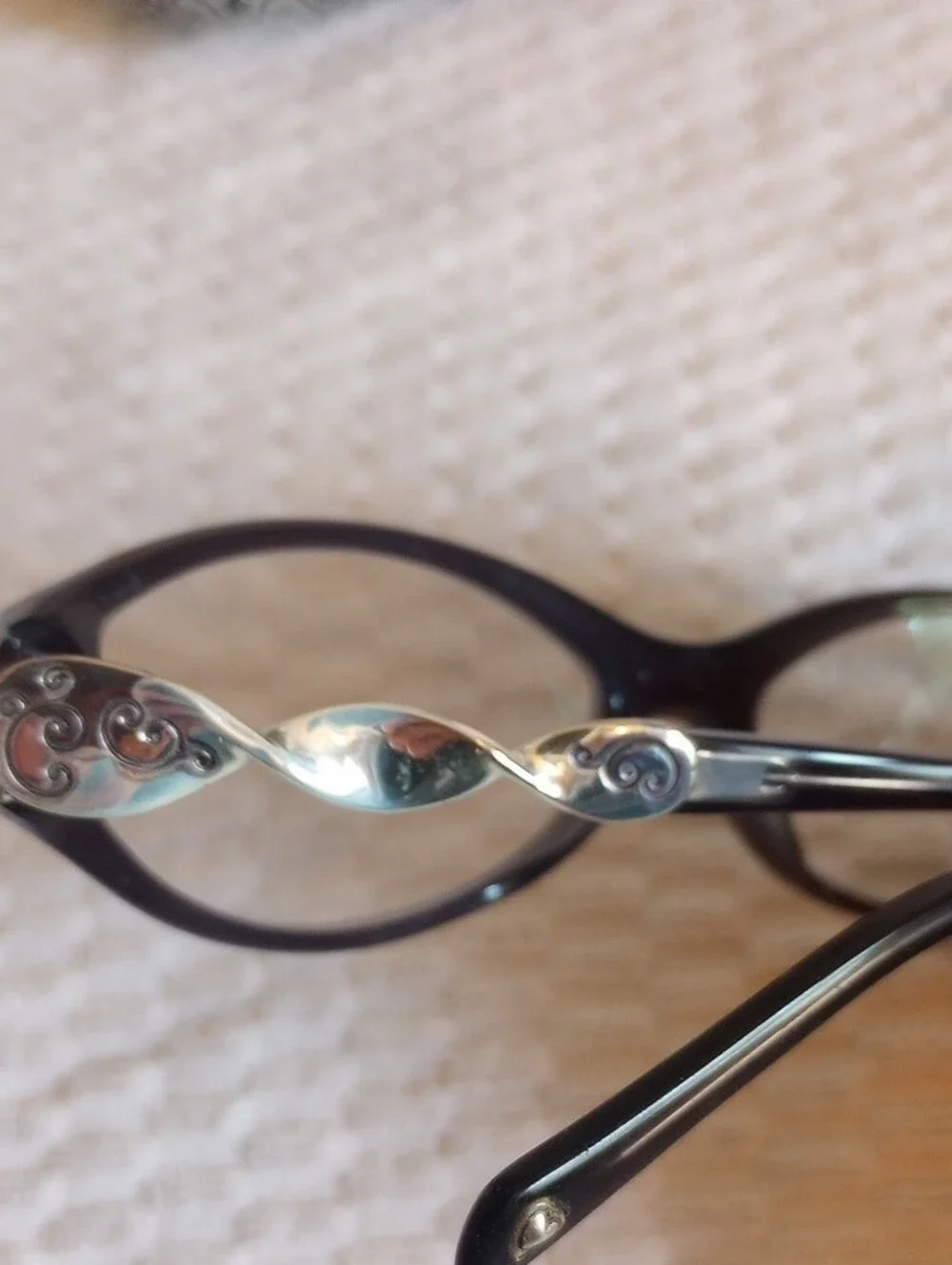 Brighton Black Oval Women's Reading Glasses with Branded Case